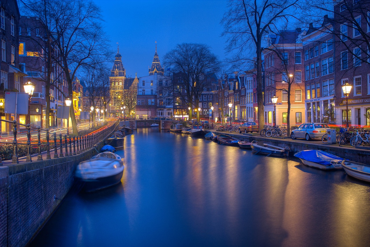 hd wallpaper, amsterdam, night