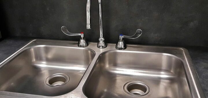 basin, sink, kitchen sink, tap, drain, faucet, nature, countertop, water, plumbing, dishes, dirty dishes, dishwashing, wash, clean, shiny, stainless steel, gray water, gray kitchen, gray clean, United States, Texas, Houston