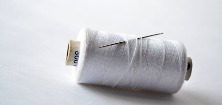 thread, spool, needle