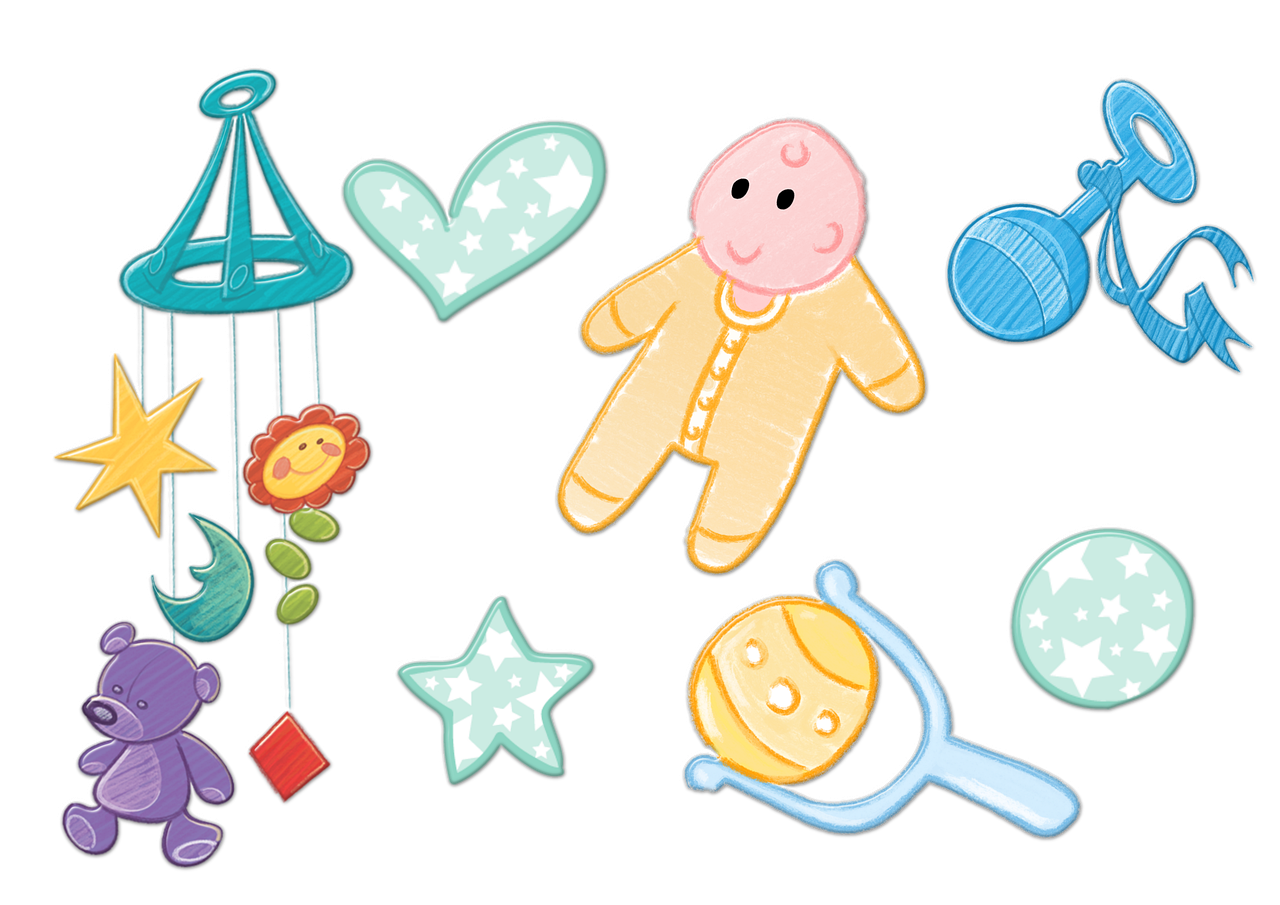 Baby Newborn Toys Mobile Rattle  - ArtsyBeeKids / Pixabay