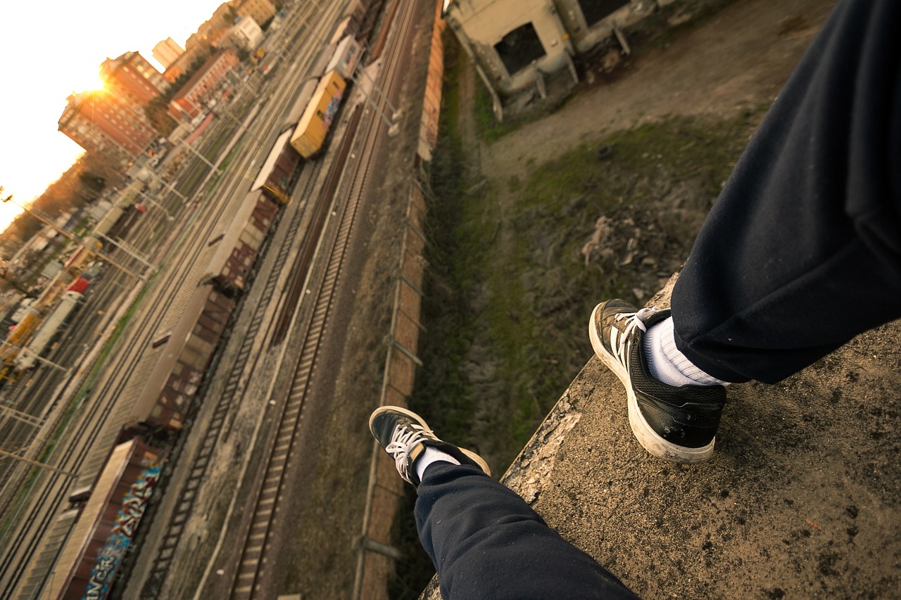 Shoes Sneakers Sweat Pants Railroad  - Free-Photos / Pixabay