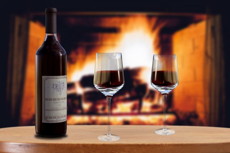 Wine Bottle Fireplace Red Wine - Tumisu / Pixabay
